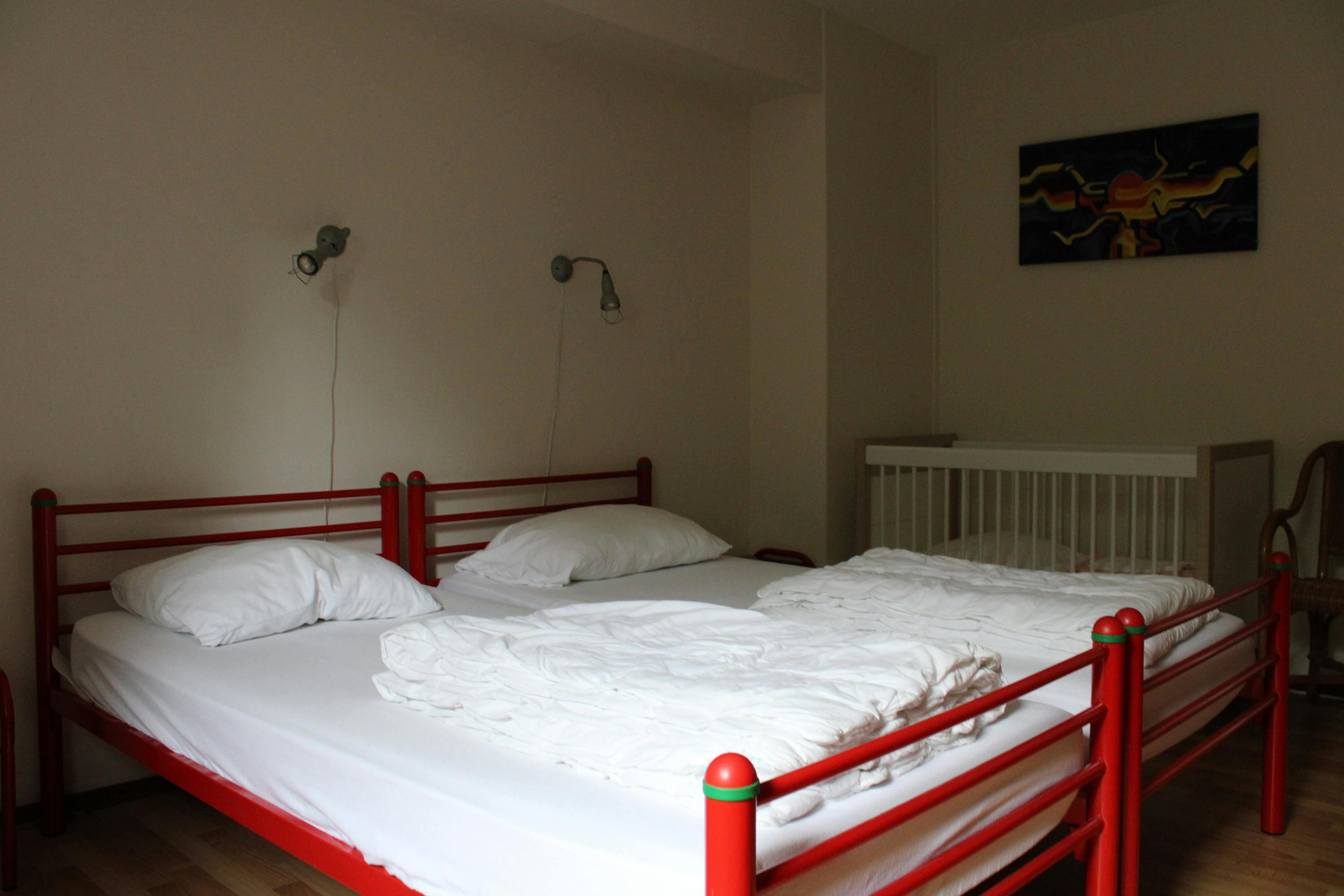 Slaapkamer vier met twee 1-persoonsbedden